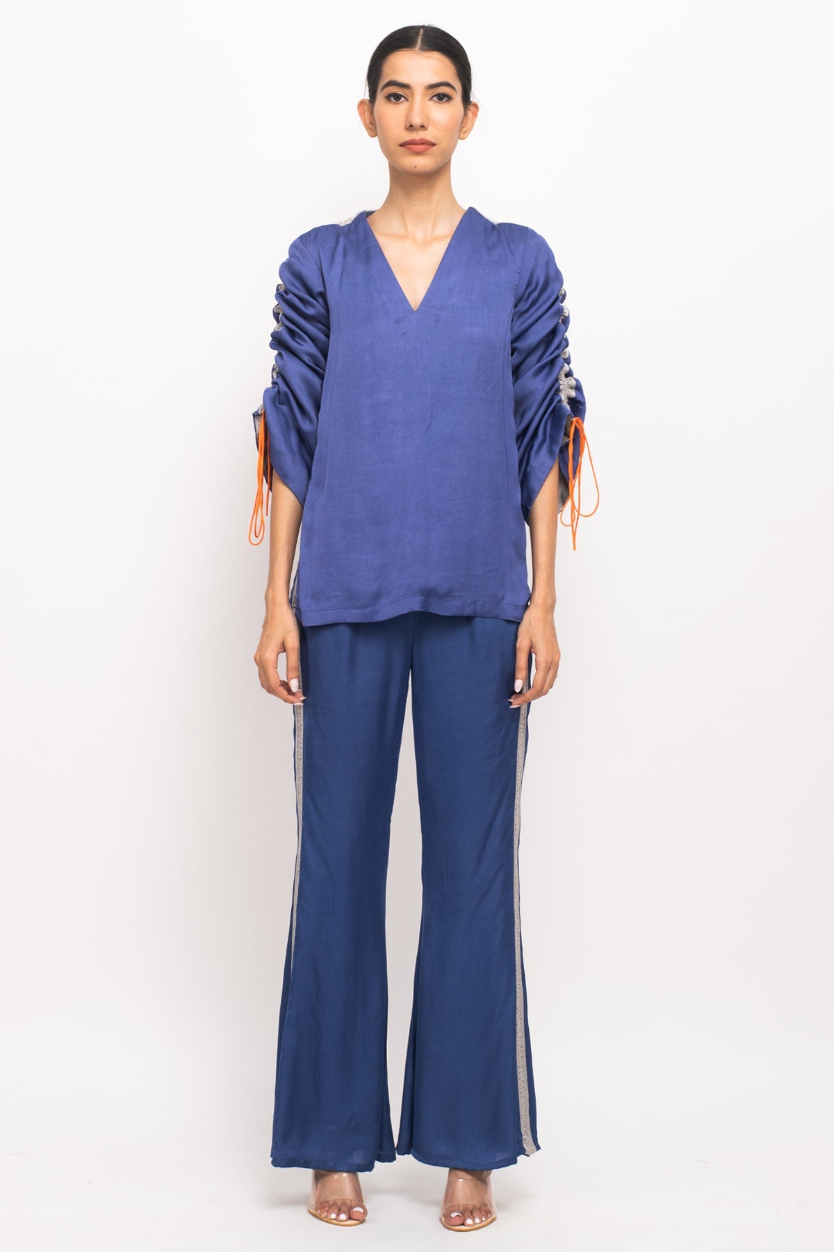Buy Neora by Nehal ChopraRuched Full Sleeves Co-ord Set for Women Online